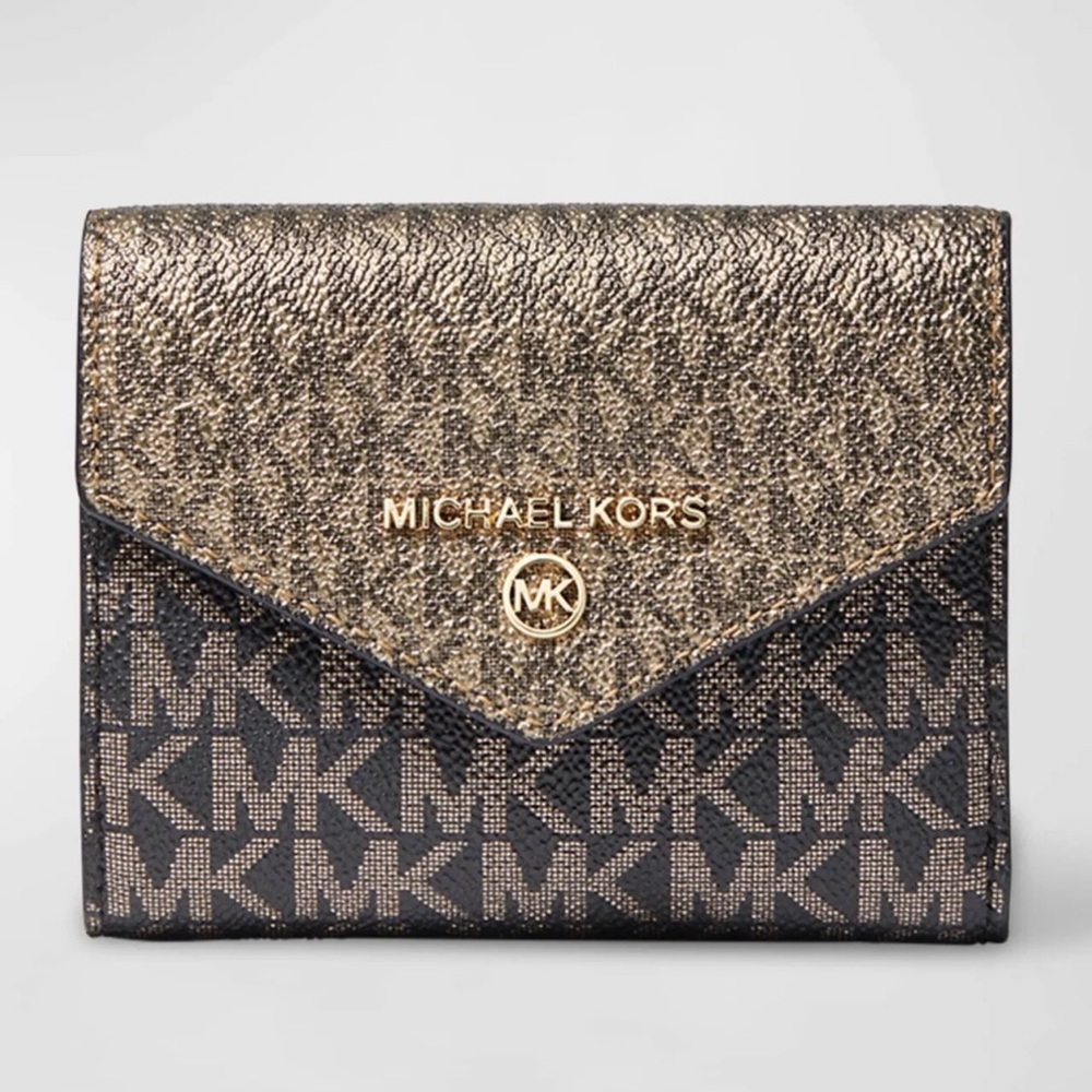MICHAEL Michael Kors Gold and Black Wallet